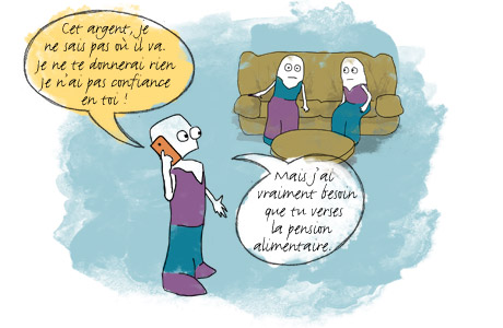 blocage autour de la contribution à l’éducation et entretien de l’enfant
